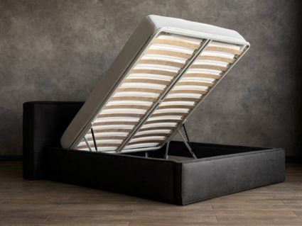 Кровать Сонум Europa Кашемир Голубой (с подъемным механизмом) 90х200