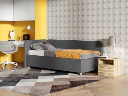 Кровать Сонум Capri Кашемир Бежевый (с подъемным механизмом) 80х200