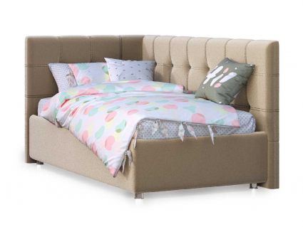 Кровать Nuvola Sabina угловая Velutto 22 200х190