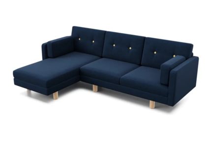 Диван Арско Ингвар угловой трехместный синий