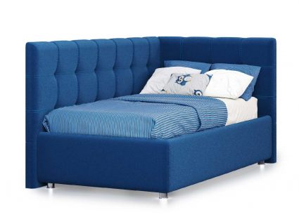 Кровать Nuvola Sabina угловая Velutto 26 140х190