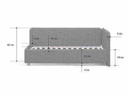 Кровать Сонум Capri Рогожка Песочная 120х200