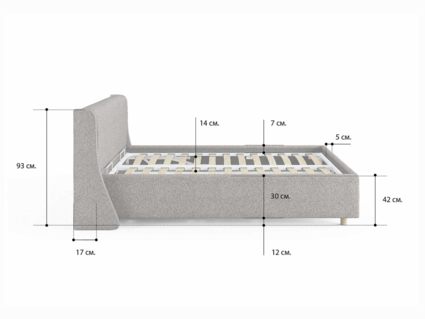 Кровать Сонум Barcelona Кашемир Бежевый