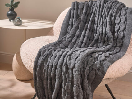 Плед Luxberry BUBBLES графитовый 1464