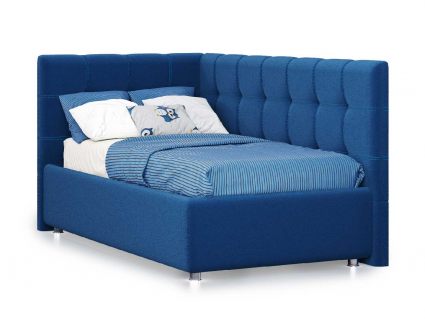 Кровать Nuvola Sabina угловая Velutto 26 140х190