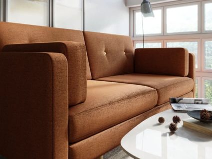 Диван Арско Ингвар М двухместный оранжевый Длина 167 см