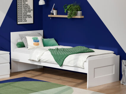 Кровать Гуд Лакк Сириус белая 80х200