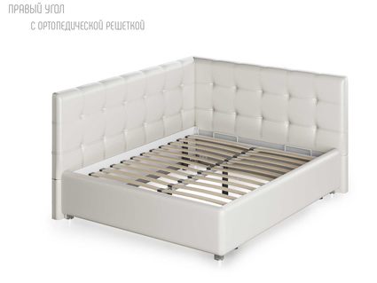 Кровать Nuvola Sabina угловая Velutto 22 200х190