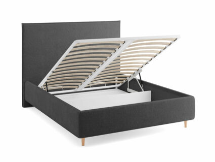 Кровать Сонум Eveline Экокожа Белая (с подъемным механизмом) 160х190