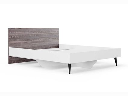 Кровать Сонум Ines Ясень анкор + белый