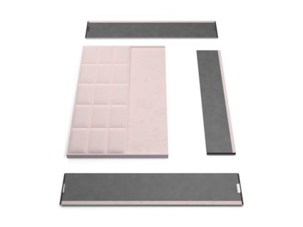 Кровать Lonax Адель велюр Dolly-13 (с основанием) 140х190