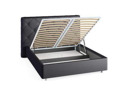 Кровать Сонум Manhattan Экокожа Белая (с подъемным механизмом) 180х200