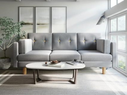 Диван Арско Ингвар Б трехместный светло-серый