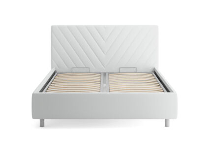 Кровать Сонум Vivien Замша какао (с подъемным механизмом)