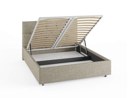 Кровать Сонум Bari Рогожка Мокко (с подъемным механизмом) 200х190