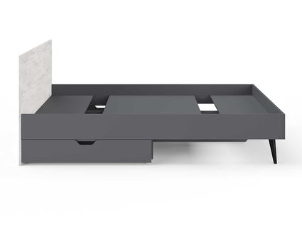 Кровать Сонум Ines Ясмунд + серый 200х200