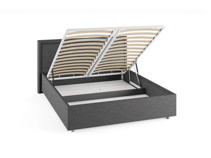 Кровать Сонум Bergamo Рогожка Пепельная (с подъемным механизмом) 120х200