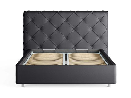 Кровать Сонум Manhattan Экокожа Белая (с подъемным механизмом) 180х200