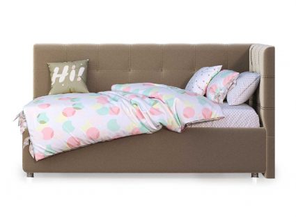 Кровать Nuvola Sabina угловая Velutto 22 200х190