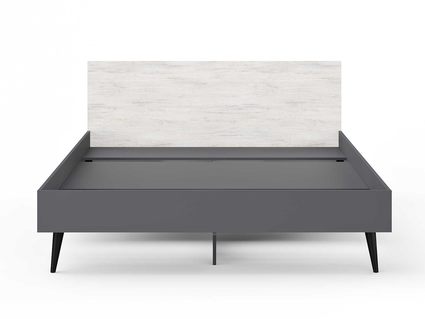 Кровать Сонум Ines Ясмунд + серый 200х200