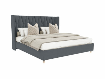 Кровать Beautyson Rebecca велюр Formula 998 серый 120х190