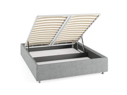 Кровать Сонум Scandinavia Рогожка Деним (с подъемным механизмом) 80х190