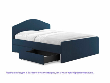 Кровать Сонум Emma Микровелюр белый 90х200