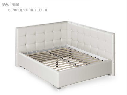 Кровать Nuvola Sabina угловая Velutto 26 140х190