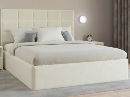 Кровать Lonax Адель велюр Dolly-13 (с основанием) 140х190