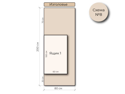 Кровать Mr.Mattress Site Box экокожа White
