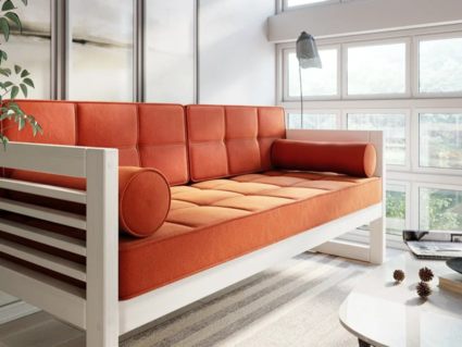 Диван Арско Сега трехместный оранжевый Длина 173 см