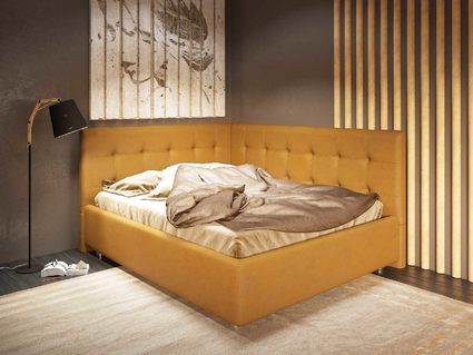 Кровать Nuvola Sabina угловая Velutto 26 140х190