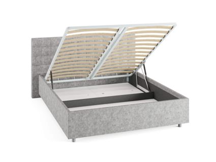 Кровать Сонум Siena Кашемир Латте (с подъемным механизмом) 200х200