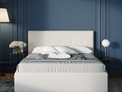 Кровать Nuvola Bianco Velutto 22 (с подъемным механизмом) 90х190