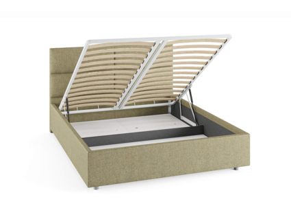 Кровать Сонум Omega Кашемир Светло-серый (с подъемным механизмом) 140х190