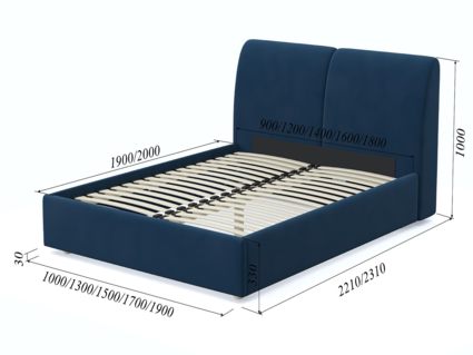 Кровать Арско Бекка Велюр Grace 13 160х200