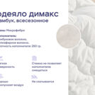 Одеяло Димакс Бамбук всесезонное + 2 подушки Димакс Базис 172х205