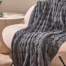 Плед Luxberry BUBBLES графитовый 120х170