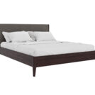 Кровать Rivi Ruby Wood Дымчатый темный дуб/Рогожка Step 5 200х200