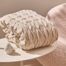 Плед Luxberry BUBBLES молочный 120х170